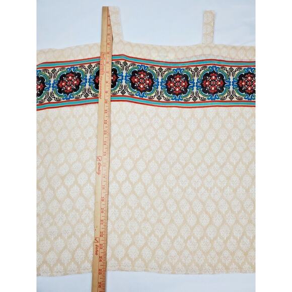 Umgee Womens Size S Beige Tan Strappy Cold Shoulder Tank Top Chiffon Small - Picture 4 of 12